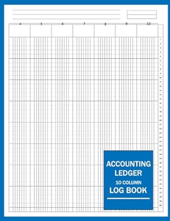 accounting ledger 10 column log book 1st edition carrolshiner mogroves b0cjbrg3vt