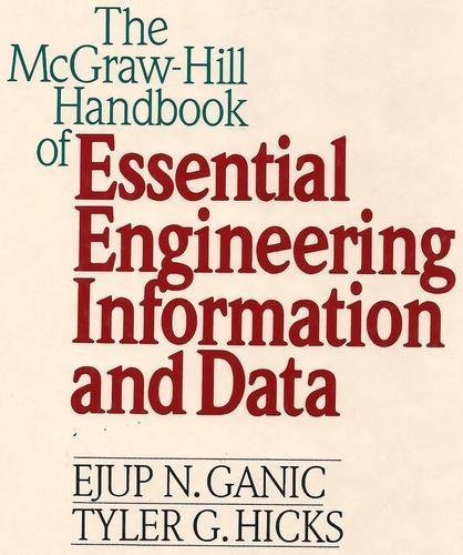 the mcgraw hill handbook of essential engineering information and data 1st edition ejup n. ganic 0070227640,