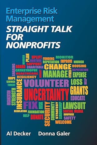 enterprise risk management straight talk for nonprofits 1st edition al decker ,donna galer 0578478137,