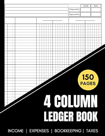 4 column ledger book 1st edition chilled panda business publishing b0bym6gqcw