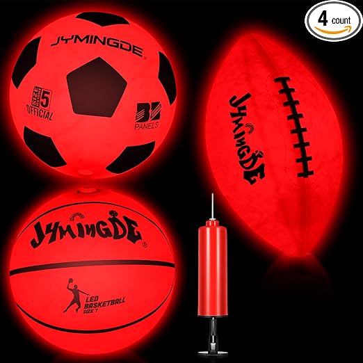 civaner glow balls set led basketball glow in the dark football light up  ‎civaner b0b2dsctwq
