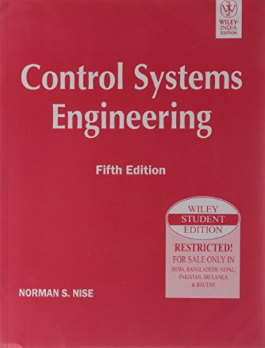 control systems engineering 5th edition norman s. nise 8126521538, 9788126521531