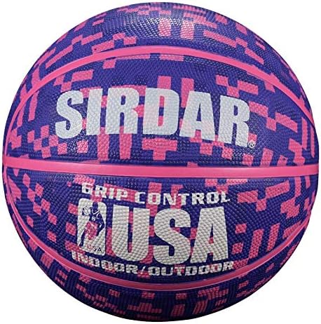 edossa basketball custom print indoor training in flatable purple rubber size 4  ‎edossa b0bvz4xr22