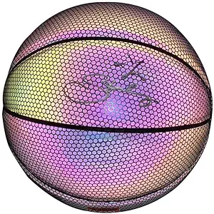edossa glow in the dark basketball light up battery free pu fluorescent bright after sun shine official 