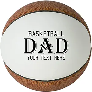 personalized custom basketball with name or text gift for fathers day  ballstars b08dg678qd