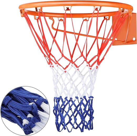 hsei basketball net replacement all weather net fits standard indoor or outdoor 12 loop  ?hsei b07rp52br3