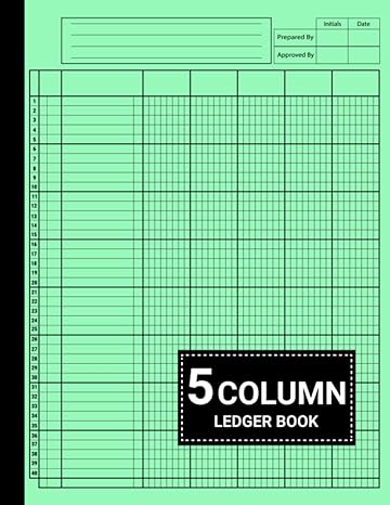 5 column ledger book 1st edition pamebe press publisher b0c125285y