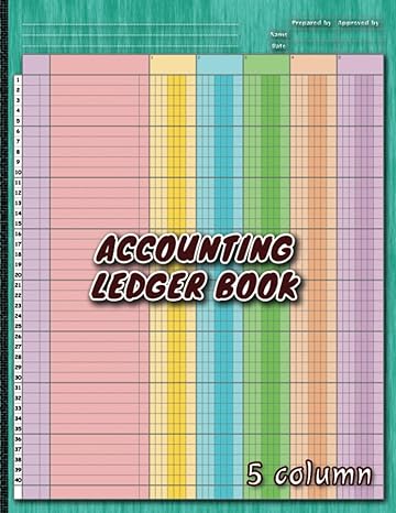 accounting ledger book 5 column 1st edition merry lines b0cccs8rn1