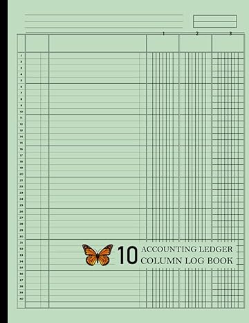 accounting ledger 10 column log book 1st edition carrolshiner mogroves b0cj43xzr5