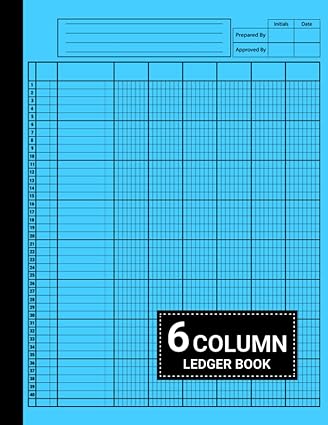 6 columns ledger book 1st edition garldina press publishing b0bylvmqqy