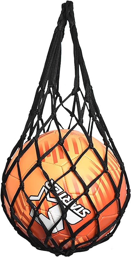 fdxgyh 2 pcs basketball mesh net bag nylon carry bag durable single ball carrier for football volleyball 
