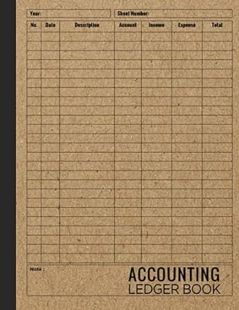 accounting ledger book 1st edition asamrobe press publication 979-8741664285