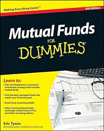 mutual funds for dummies 6th edition eric tyson 0470623217, 978-0470623213