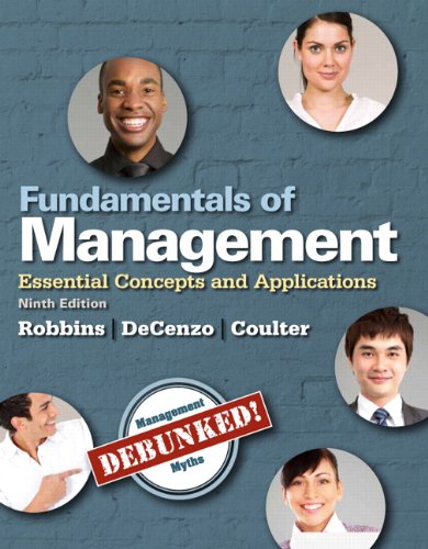 fundamentals of management essential concepts and applications 9th edition stephen p.robbins , david a.de