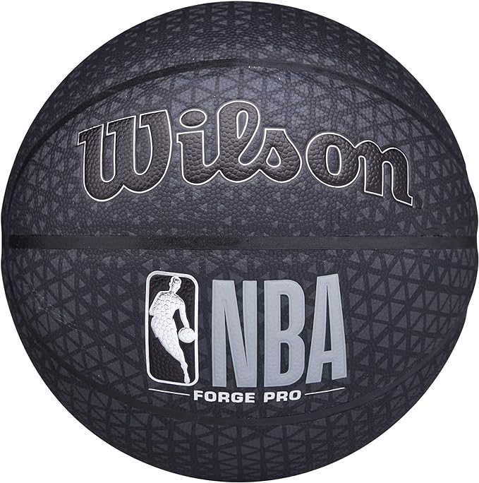 wilson nba forge pro printed ball wtb8001xb unisex basketball black/grey 7  ‎wilson b096n91qjb
