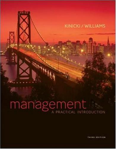management a practical introduction 3rd edition angelo kinicki , brian williams 0073530190, 9780073530192