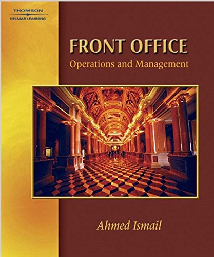 front office operations and management 1st edition ahmed ismail 0766823431, 9780766823433