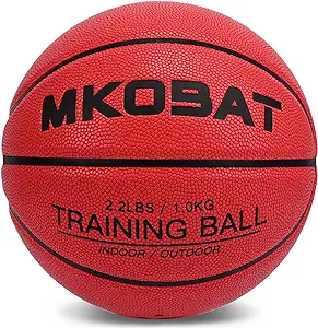 mkobat 28 5 2 2lbs weighted basketball heavy size 6 training pu leather indoor outdoor  ‎mkobat b0chq9pfnf