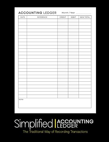 simplified accounting ledger 1st edition edward de montfort b0c87w2hll