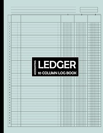 accounting ledger 10 column log book 1st edition carrolshiner mogroves b0cjswn2n2