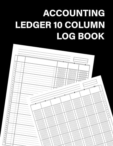 accounting ledger 10 column log book 1st edition carrolshiner mogroves b0cjswnmr3