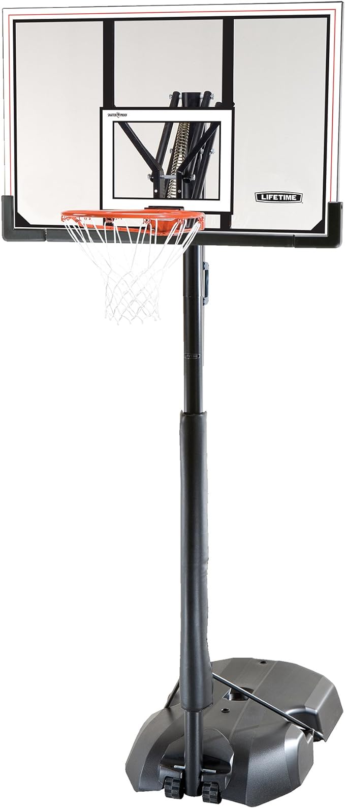 lifetime 51544 front court portable basketball system 50 inch shatterproof backboard  ?lifetime b004112fma