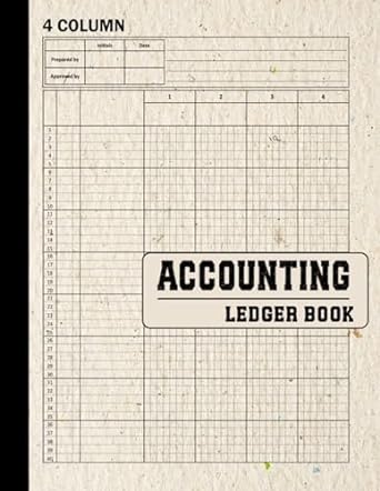 accounting ledger book 4 column 1st edition robinle b0ck3x93cw