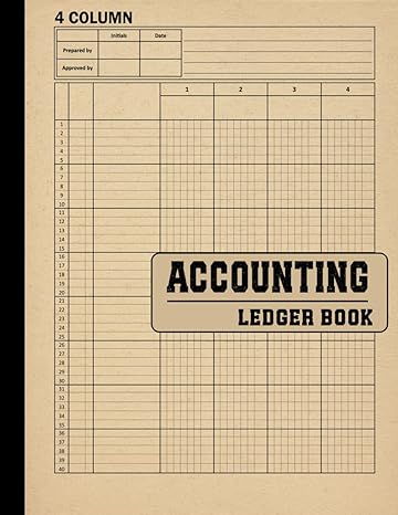 accounting ledger book 4 column 1st edition robinle b0ck3zx977