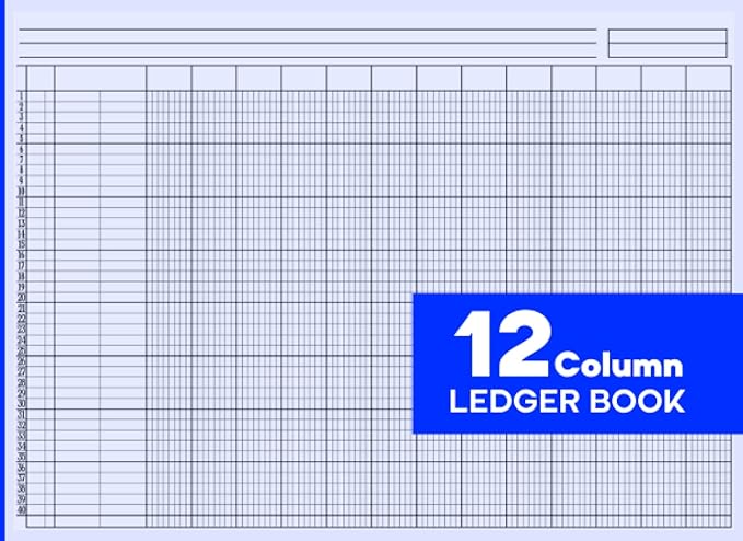 12 column ledger book 1st edition a. column c. ledger b0bw2k4dq1