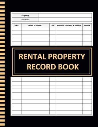 Rental Property Record Book