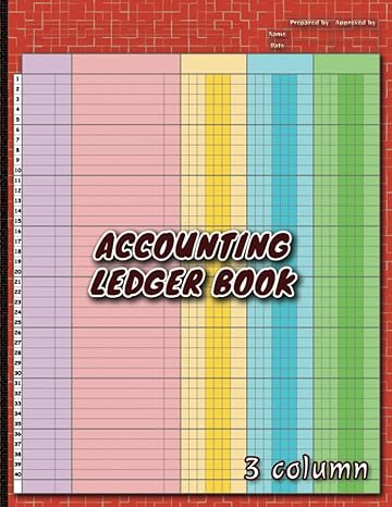 accounting ledger book 3 column 1st edition merry lines b0c522htc7