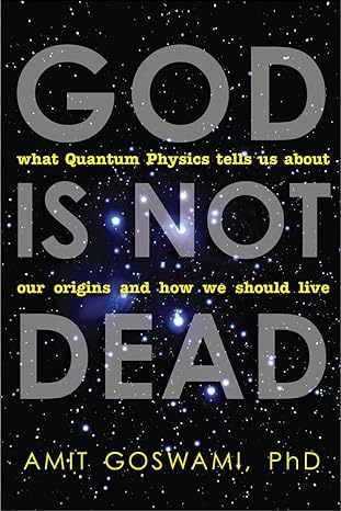 god is not dead what quantum physics tells us about our origins and how we should live 1st edition amit
