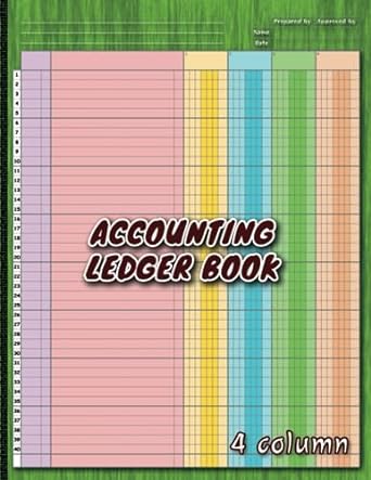 accounting ledger book 4 column 1st edition merry lines b0cccxfcdv