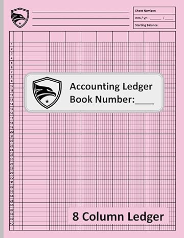 8 Column Accounting Ledger Book