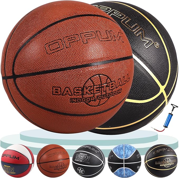 ?oppum adult basketballs size 7 durable very soft premium pu leather basketballs for in/outdoor play  ?oppum