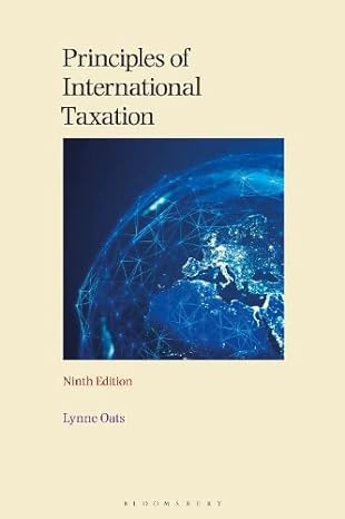 principles of international taxation 9th edition lynne oats 978-1526526168