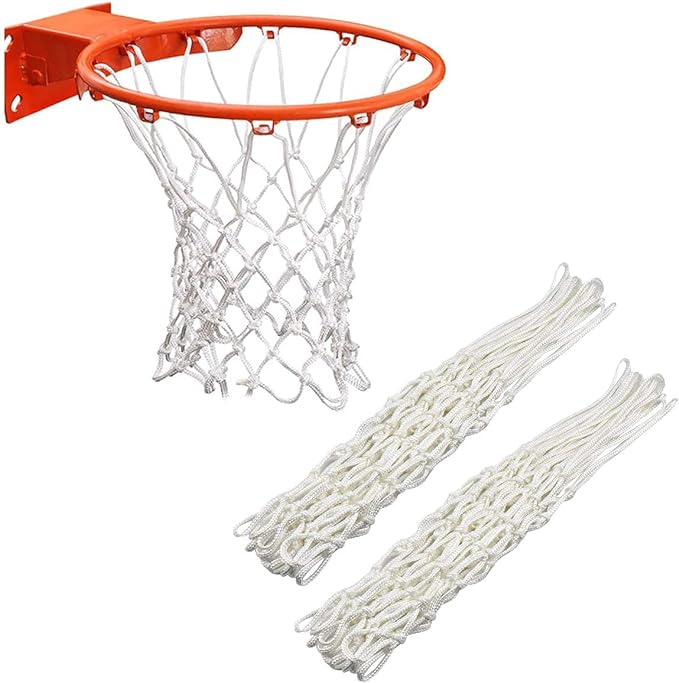 y8hm 2pcs heavy duty basketball net replacement fits standard 12 loop  ?y8hm b0bzgsvmqb