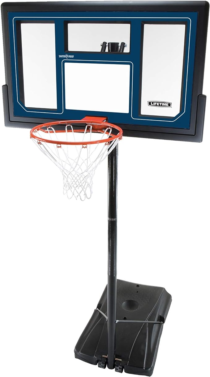 lifetime 1529 courtside height adjustable portable basketball system 50 inch  ‎lifetime b000g62sdu