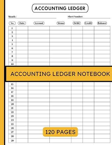 accounting ledger notebook 1st edition fantastical impressions b0bf2z1lcx