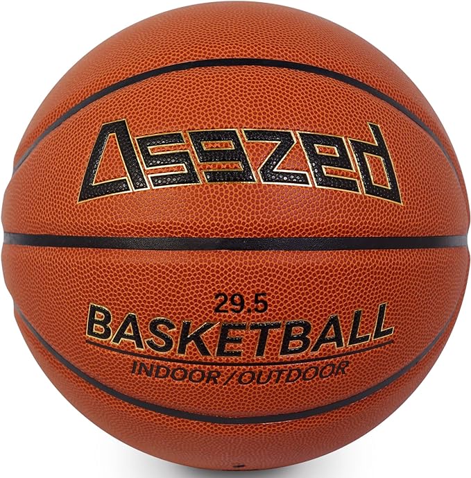 asgzed high density composite leather basketball official size 7 supreme grip deep channel  ‎asgzed