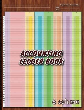 accounting ledger book 6 column 1st edition merry lines b0cc4rhxyf