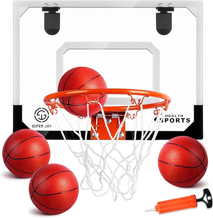 super joy pro room basketball hoop over the door wall mounted set with  accessories  ?super joy b089f8wy24