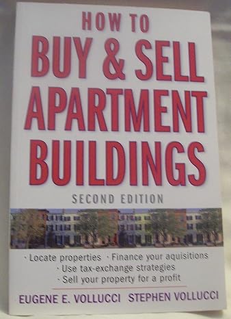 how to buy and sell apartment buildings 2nd edition eugene e. vollucci 0471653438, 978-0471653431