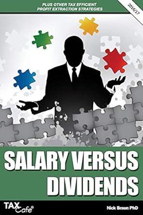 salary versus dividends plus other tax efficient profit extraction strategies 2017 edition nick braun