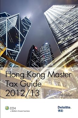 hong kong master tax guide 21st edition deloitte touche tohmatsu 9881552303, 978-9881552303