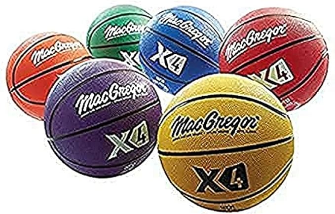 macgregor multicolor basketballs set of 6  ?macgregor b0006moqlg
