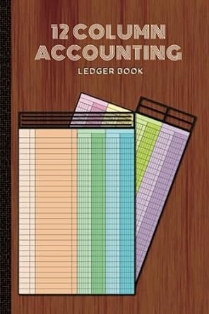 12 column accounting ledger book 1st edition merry lines b0c7jcbbrb