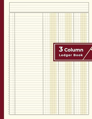 3 column ledger book 1st edition betterbindz publishing b0bw2rsp55