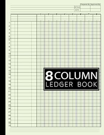 8 column ledger book 1st edition prunella g. adam books publishing b0c9sdn2m6