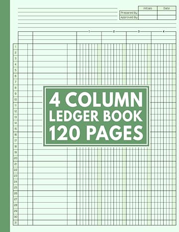 4 column ledger book 120 pages 1st edition moufy jozit b0cj4lthbc